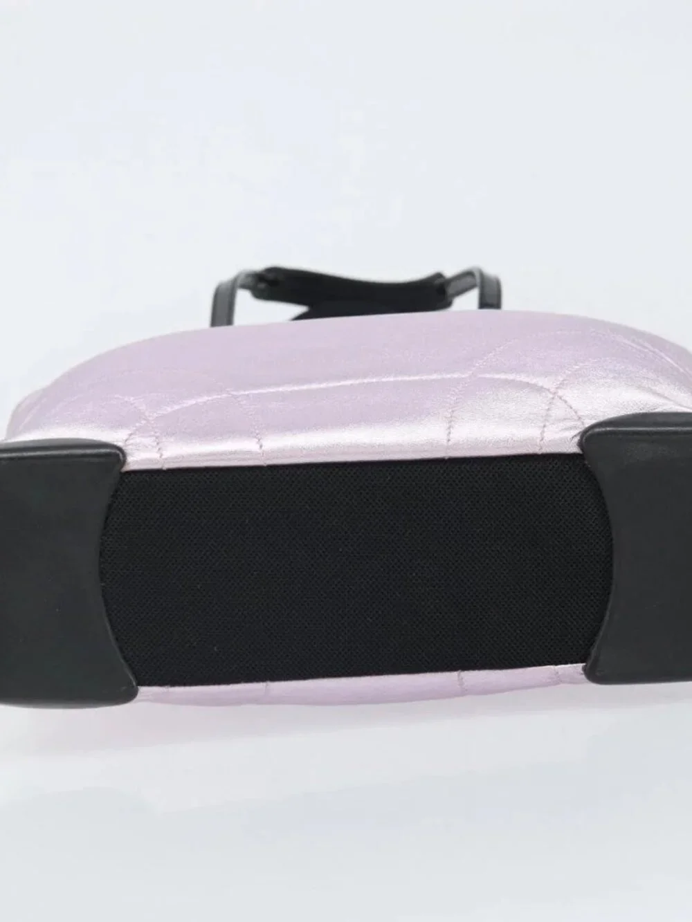 PRADA Shoulder Bag Leather Silver Metallic pink Auth 157579 - Picture 7 of 16